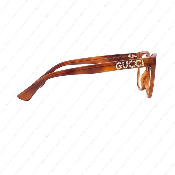 New GUCCI Women’s GG0420O 004 52mm Havana Eyeglasses - Picture 7 of 11